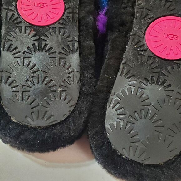 UGG Fluff Yeah Party Spots Slipper Sandals Size 8 - Picture 8 of 9